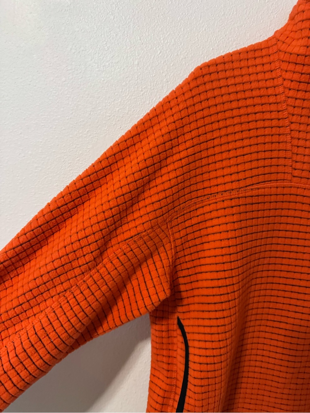 Mountain Hardwear Summit Grid Big Grid Half Zip Orange Fleece Gorpcore-Small - Picture 4 of 10